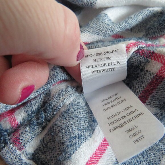 RAILS Hunter Red White Blue Melange Plaid Button Down Shirt Casual - Size S - Picture 14 of 14